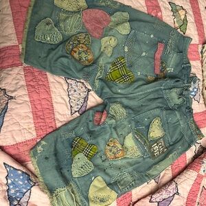 Magnolia Pearl Patchwork Jean Shorts - Multicolor